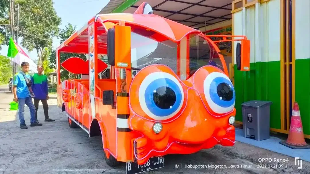 mobil odong odong model karakter kartun kereta wisata sepur mini solar - Image 6 of 10
