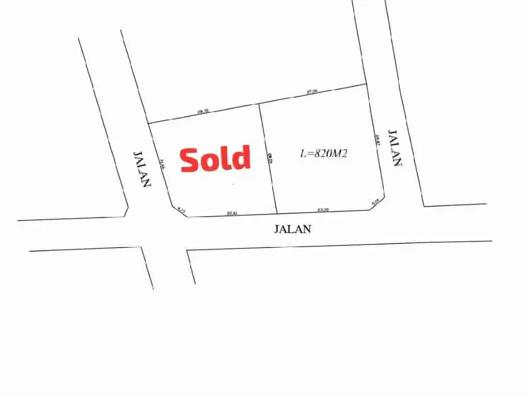 DIJUAL TANAH JALAN GUNUNG CATUR GATSU BARAT - Image 1 of 9