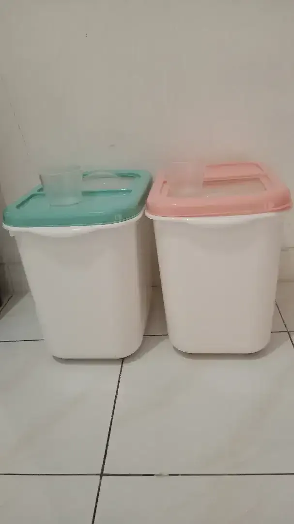 Tempat Kotak Pnyimpanan Beras Storage Kpasitas 10kg Tutup Sliding BARU - Image 2 of 4