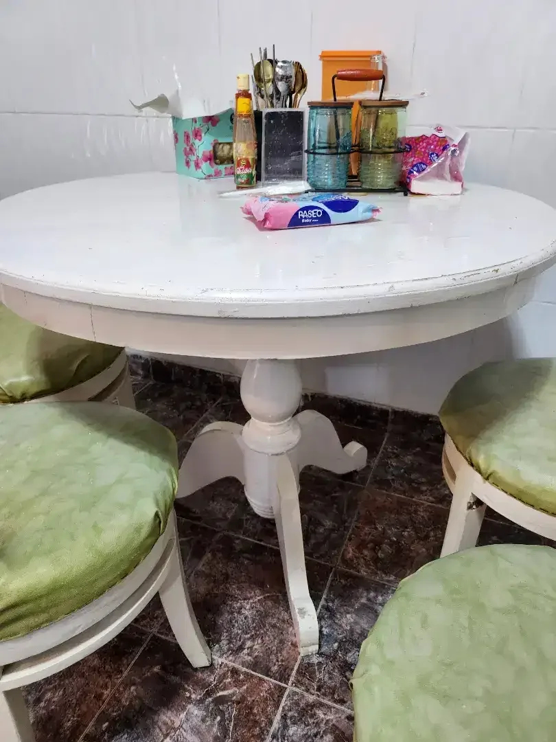 Dijual Meja Makan Kayu Jati Set 4 Kursi - Image 2 of 10