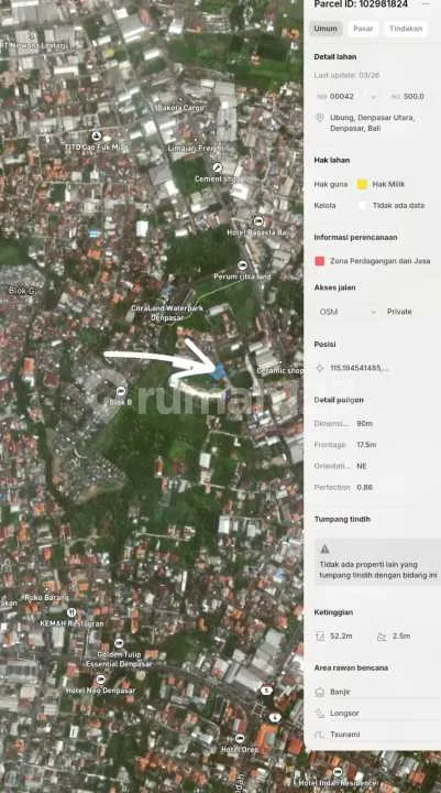 Dijual Tanah Strategis Komersil Akses Truk di Cargo Bali - Image 4 of 4