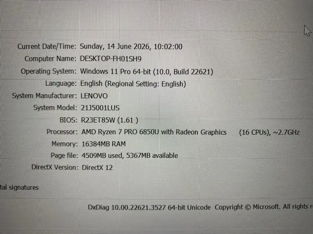 Lenovo ThinkPad P14S G3 Amd Ryzen 7 Pro 6850U Ram 16GB SSD 512GB Mulus - Image 9 of 10