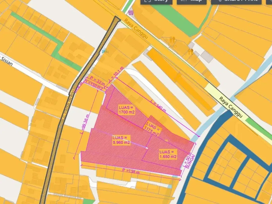 Disewakan Tanah 10.475 m² – Dekat Pantai Nyanyi, Akses Private, Harga Kompetitif - Image 4 of 4