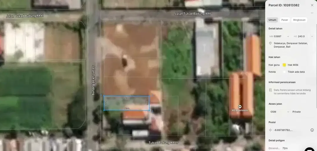 Tanah raya tukad badung renon denpasar - Image 2 of 4
