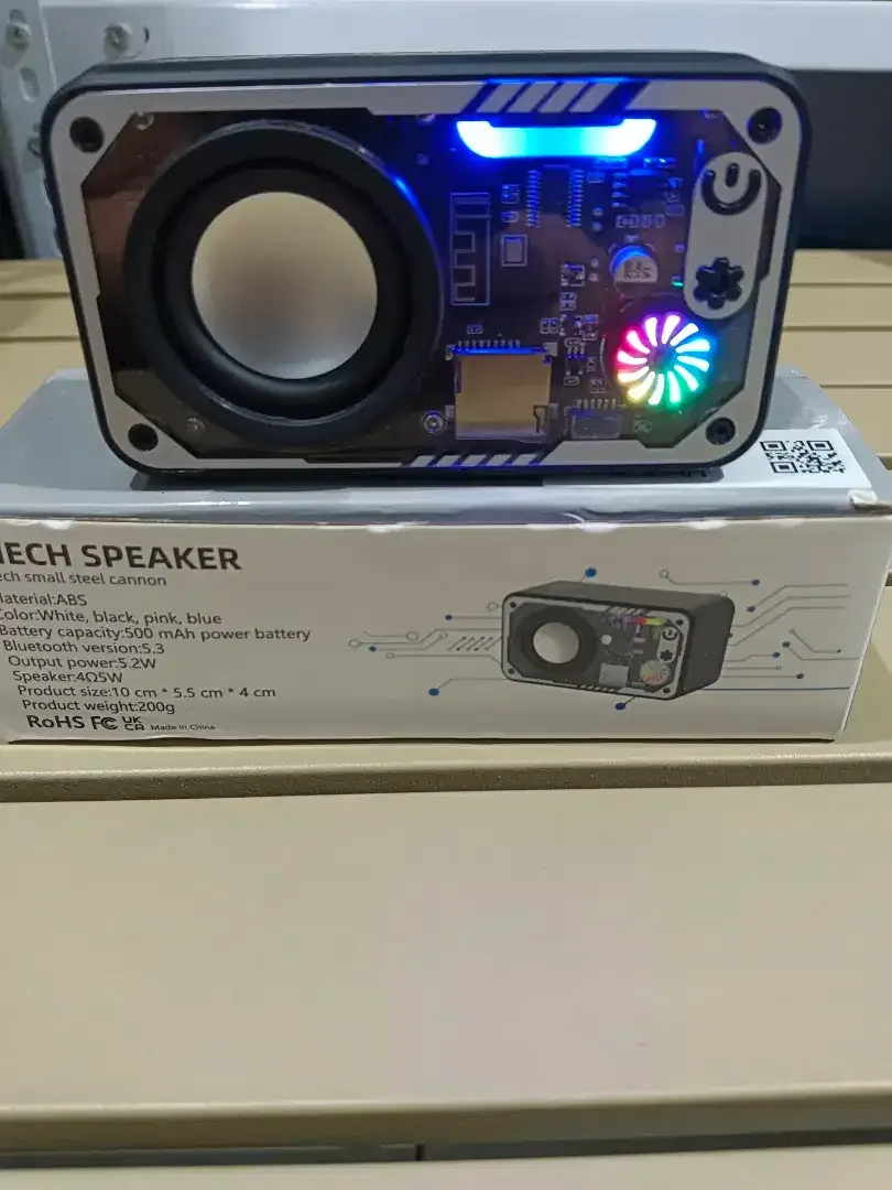 PROMO 80rb BARU-Dijual Speaker Bluetooth Mini RGB LED Transparan - Image 2 of 3