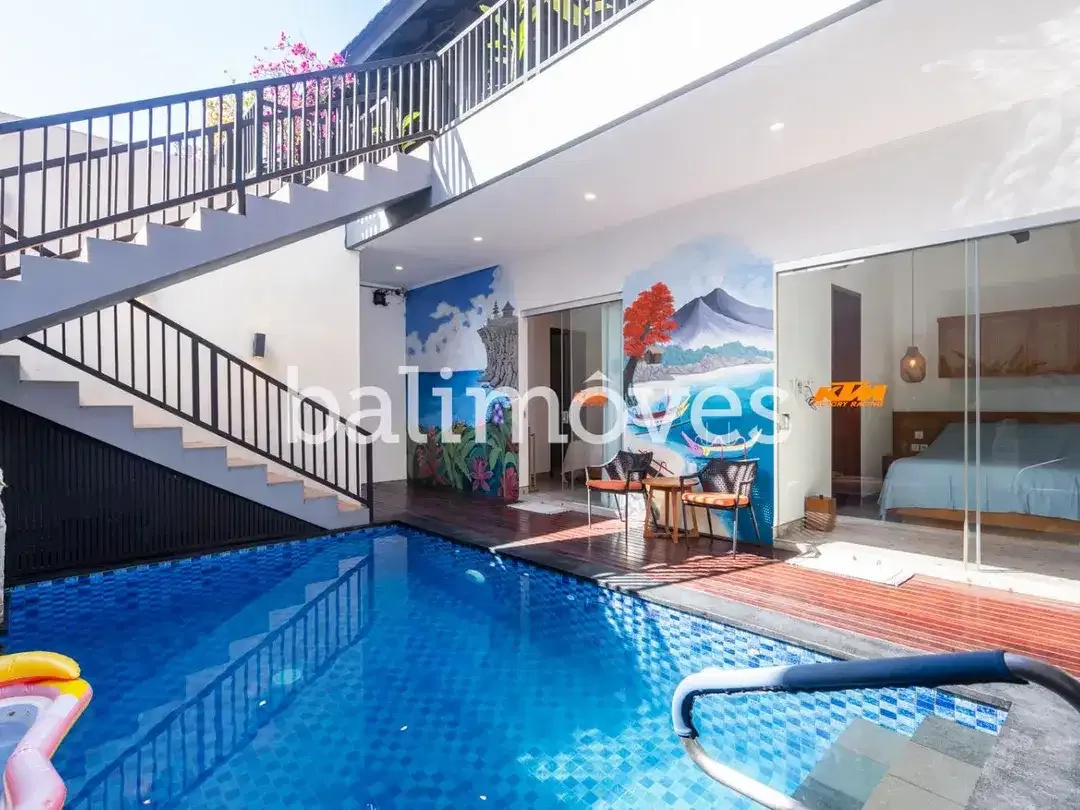 Vila Modern Minimalist Dua Kamar Tidur di Tepi Pantai Sanur - Image 5 of 10