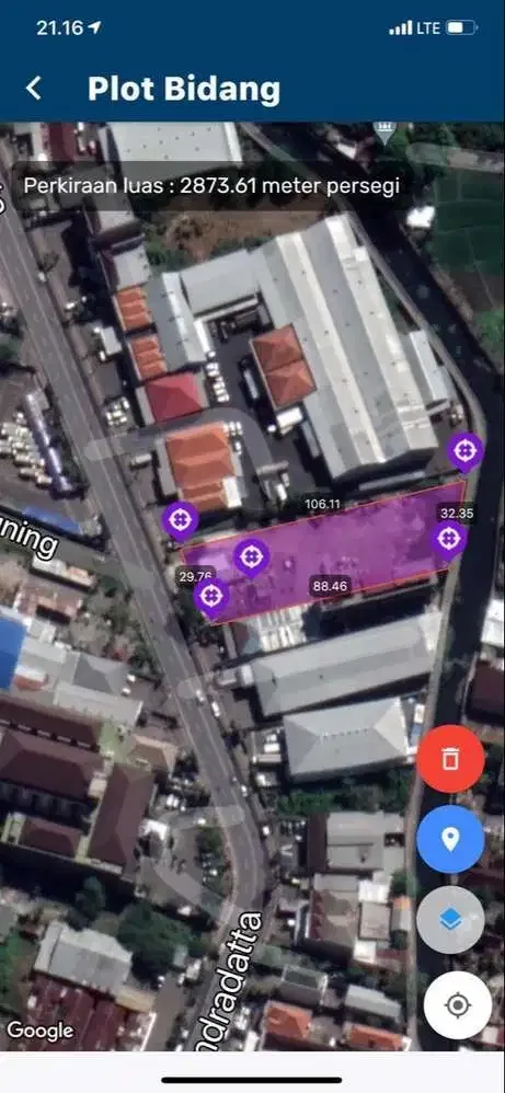 TANAH PINGGIR JALAN UTAMA MAHENDRADATTA - Image 5 of 5