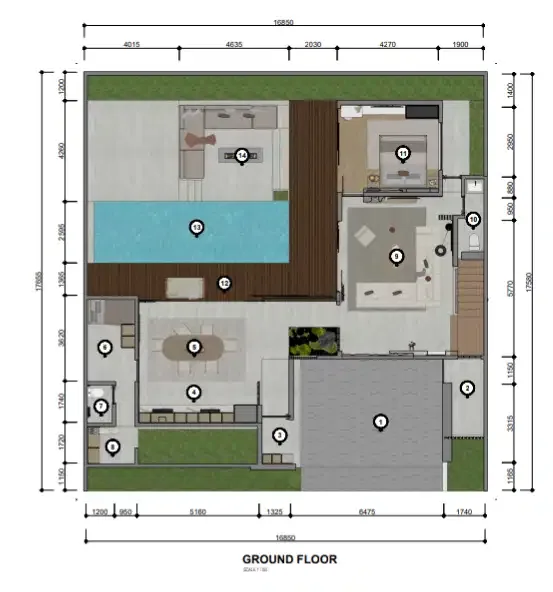JUAL EXLUSIVE VILLA DI JL UTAMA BYPASS NGURAH RAI, DENGAN KONSEP ONEGATE & SEKURITI SYSTEM - Image 4 of 10