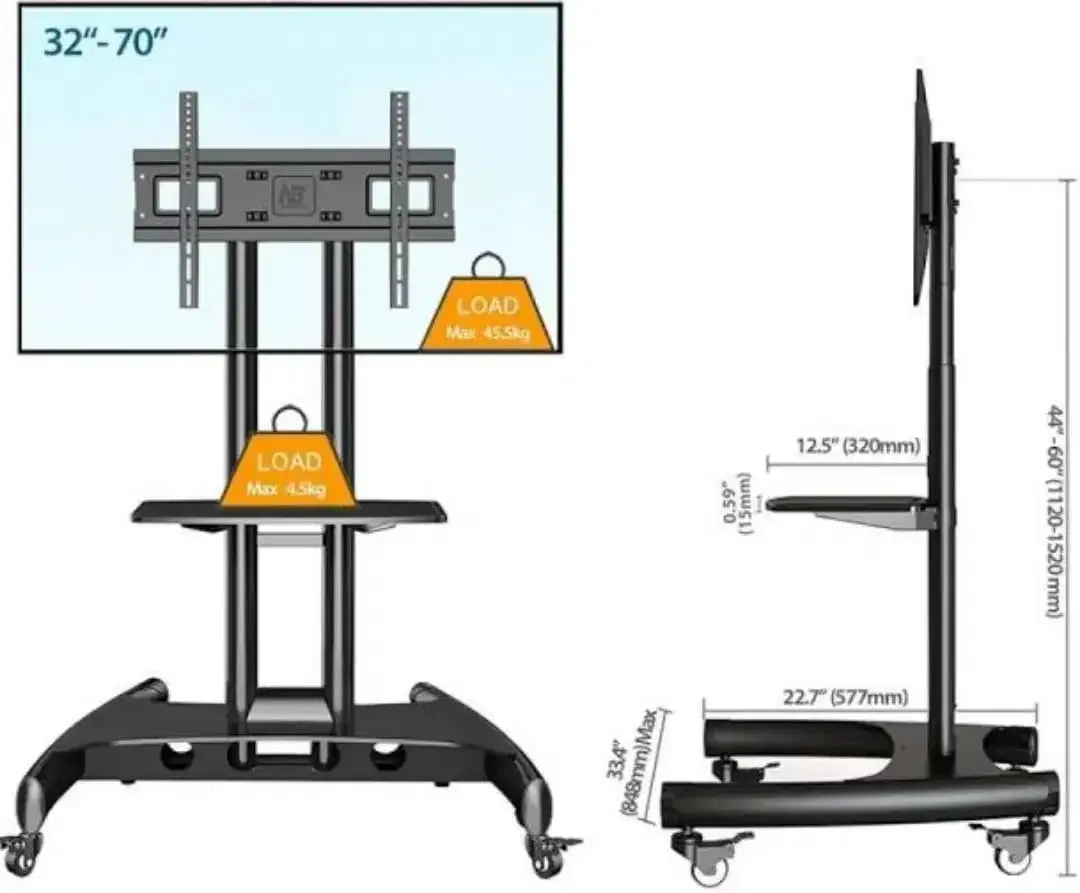 Bracket Standing Impor NB Ava1500 size Tv 50 - 75 inch - Image 2 of 3