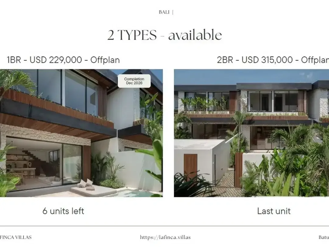 Off Plan 1 Bedroom Villa for Leasehold 26 Years , La Finca Bali - Image 9 of 10