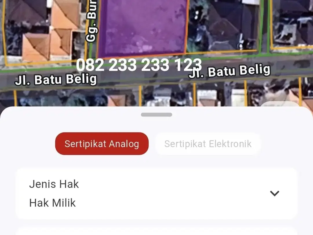 Tanah Jl Batu Belig Kerobokan 500 meter ke Pantai - Image 8 of 10