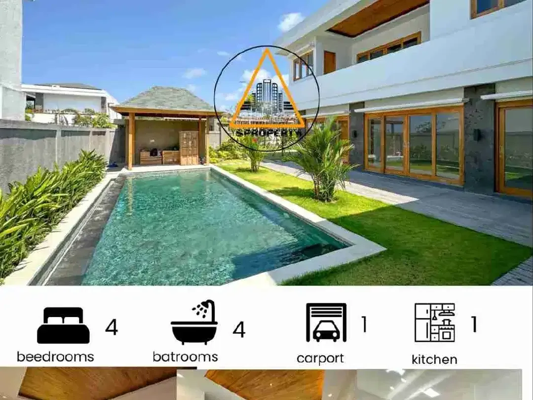 DIJUAL VILLA MEWAH BARU DENGAN 4 KAMAR TIDUR DAN PEMANDANGAN LAUT DI PECATU BALI - Image 1 of 10