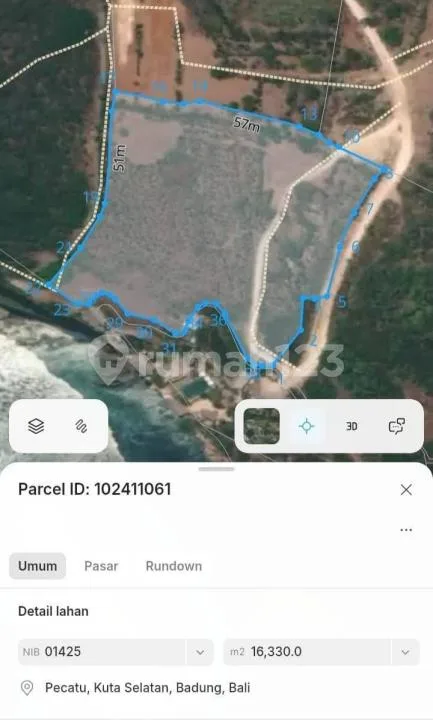 Tanah Tebing Uluwatu Dijual - Image 1 of 3