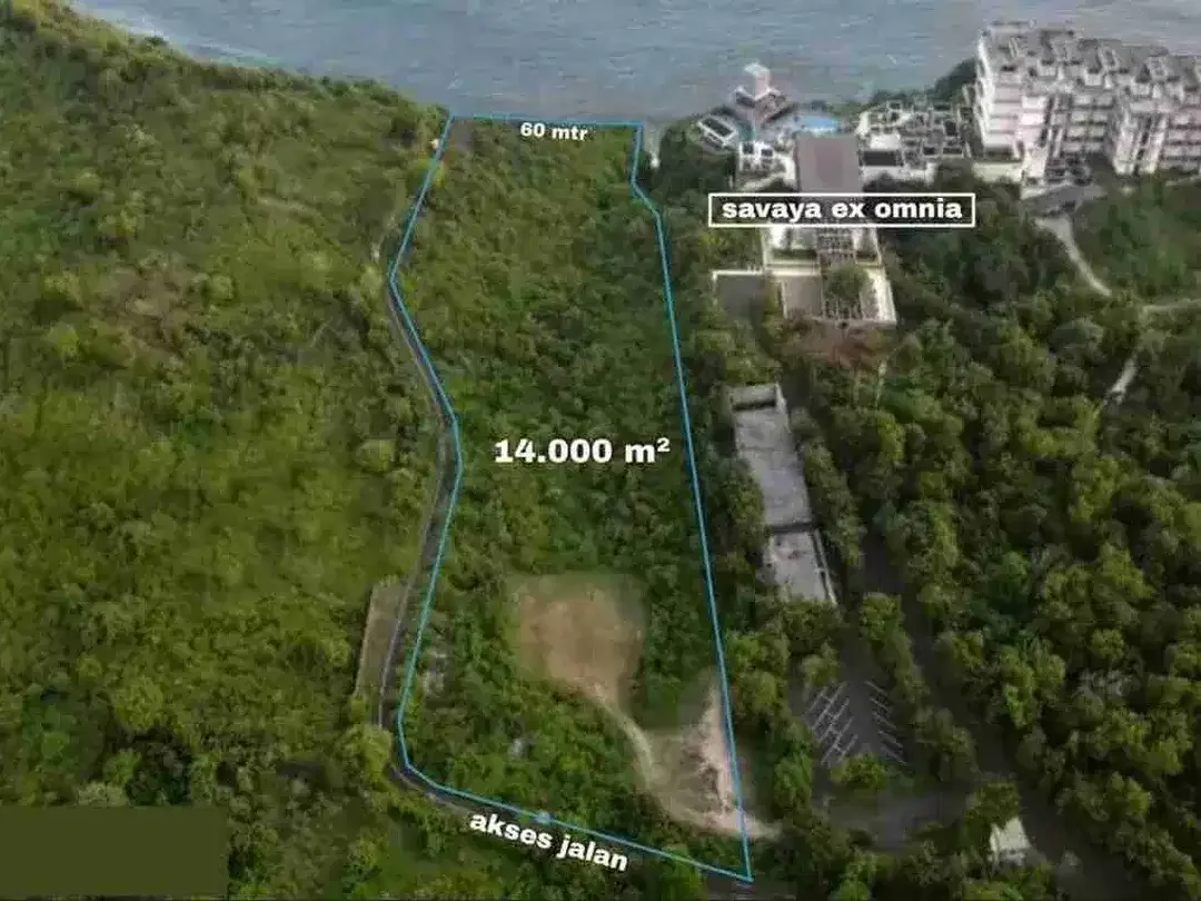 tanah los tebing murah sangat cocok untuk resort dan komplex villa - Image 1 of 7