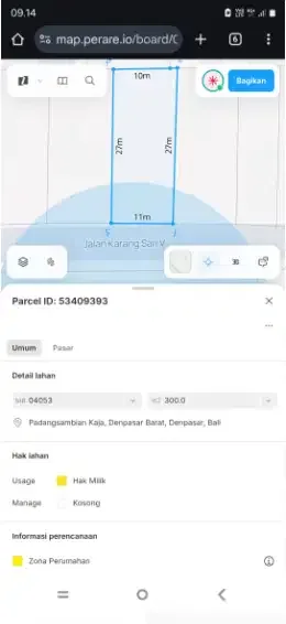 Tanah 3 Are di Denpasar - Image 6 of 6