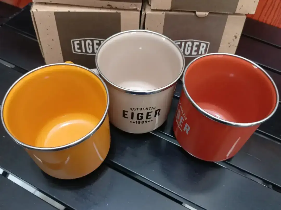 Mug Enamel EIGER DIJAMIN ORIGINAL kap 400ml bebas BPA,Bahan Stainless - Image 4 of 7