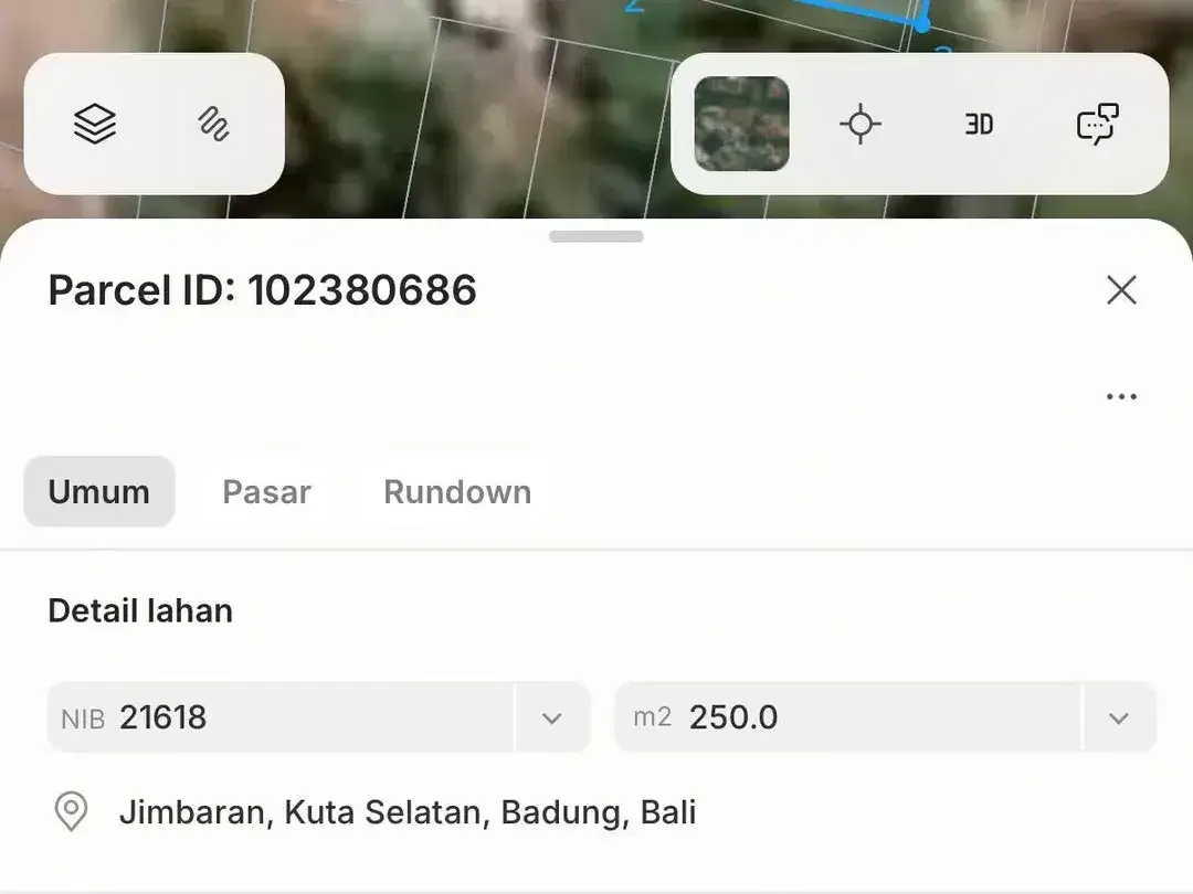 Dijual Tanah 250m2 Lokasi Di Area Dekat GWK Bali - Image 7 of 8