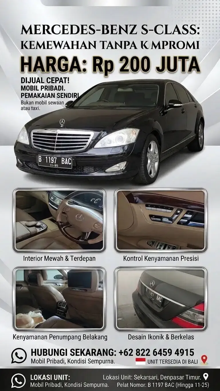 Jual murah Mercy s 350 L - Image 1 of 3