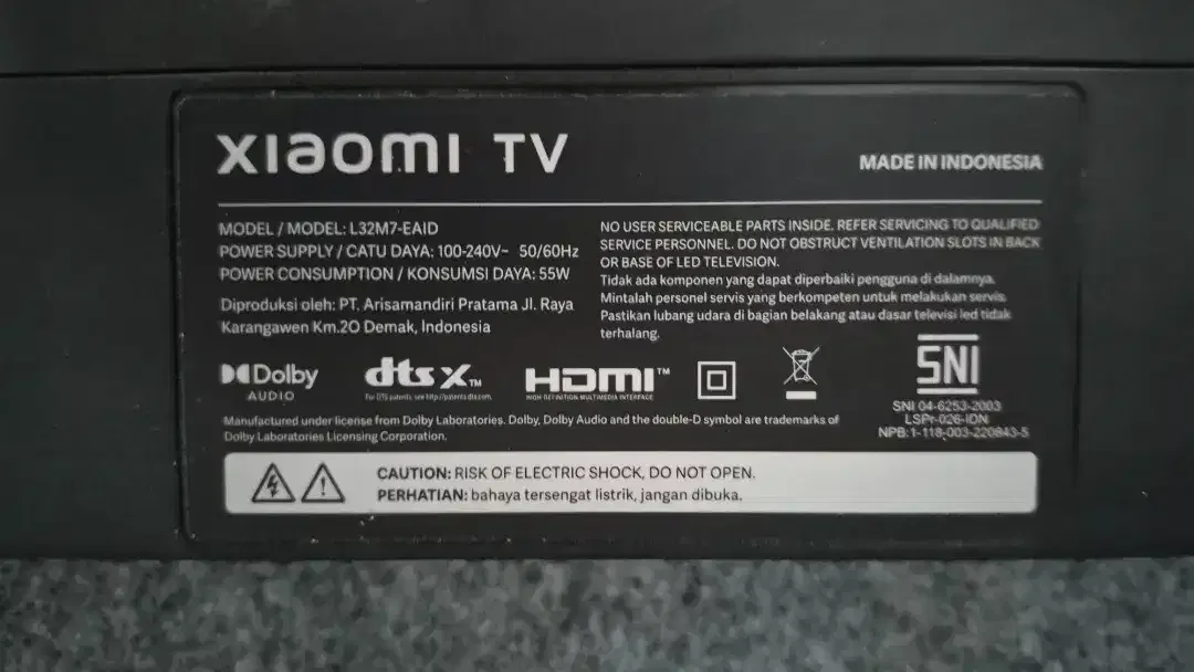 TV XIAOMI 32 IN Ori - Image 5 of 5