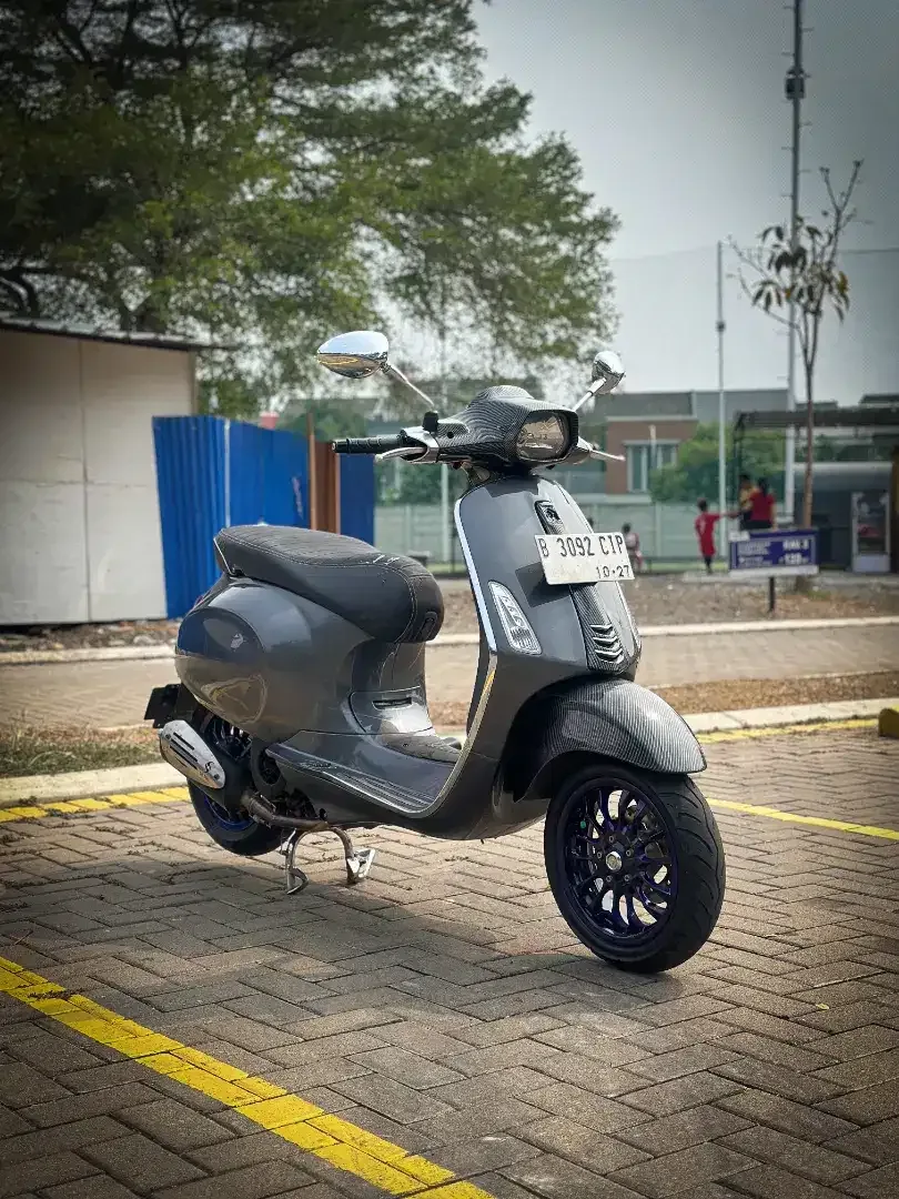 VESPA SPRINT 150 IGET 2017 HITAM MODIF - TERMURAH SEINDONESIA - Image 8 of 10