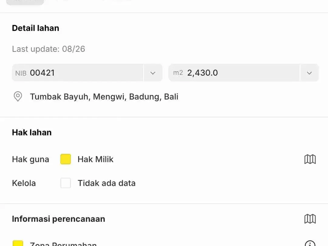 Dijual Tanah ada Bangunan Gudang yang berlokasi di Pinggir Jalan Raya Tumbak Bayuh - Image 10 of 10