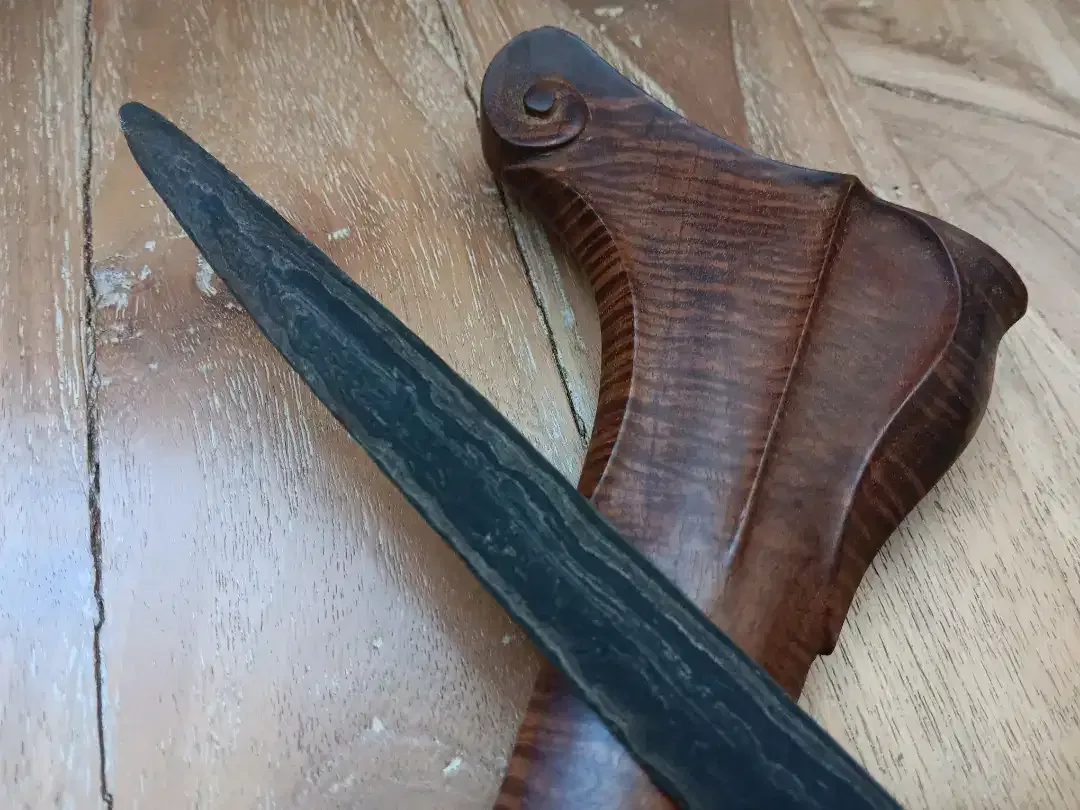Keris Tua Lurus Warangka Singosari Baru - Image 3 of 5
