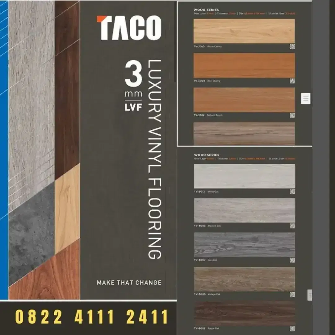 Vinyl lantai taco 5,5mm - Image 8 of 10