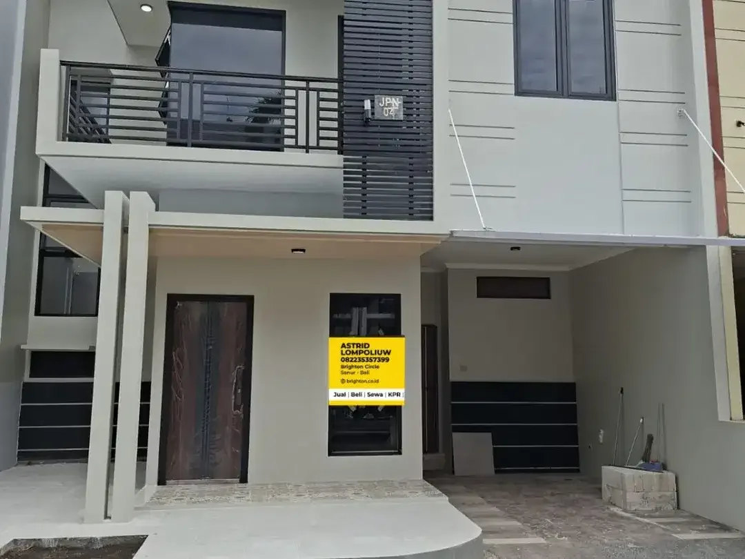 DIJUAL RUMAH 2 LANTAI FULLY FURNISHED SIAP HUNI KEROBOKAN AREA - Image 1 of 10