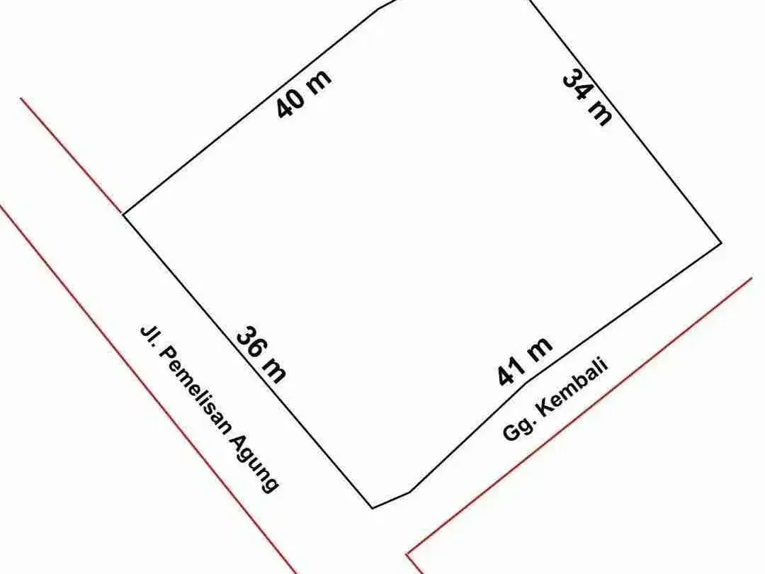 JUAL TANAH PREMIUM JLN PEMELISAN AGUNG BERAWA  PINGGIR JLN UTAMA DEKAT PANTAI BERAWA CANGGU - Image 5 of 5