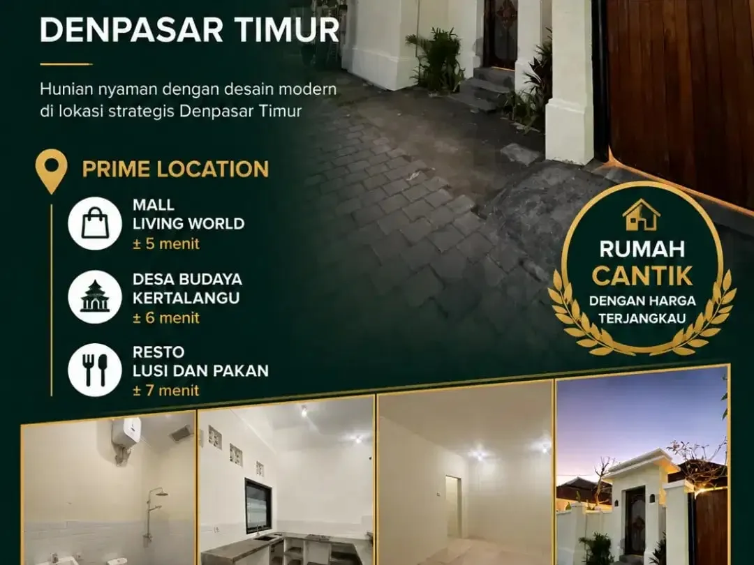 Dijual Rumah Exclusive Harga Terjangkau di Denpasar Timur Investasi Tepat untuk Masa Depan - Image 2 of 10
