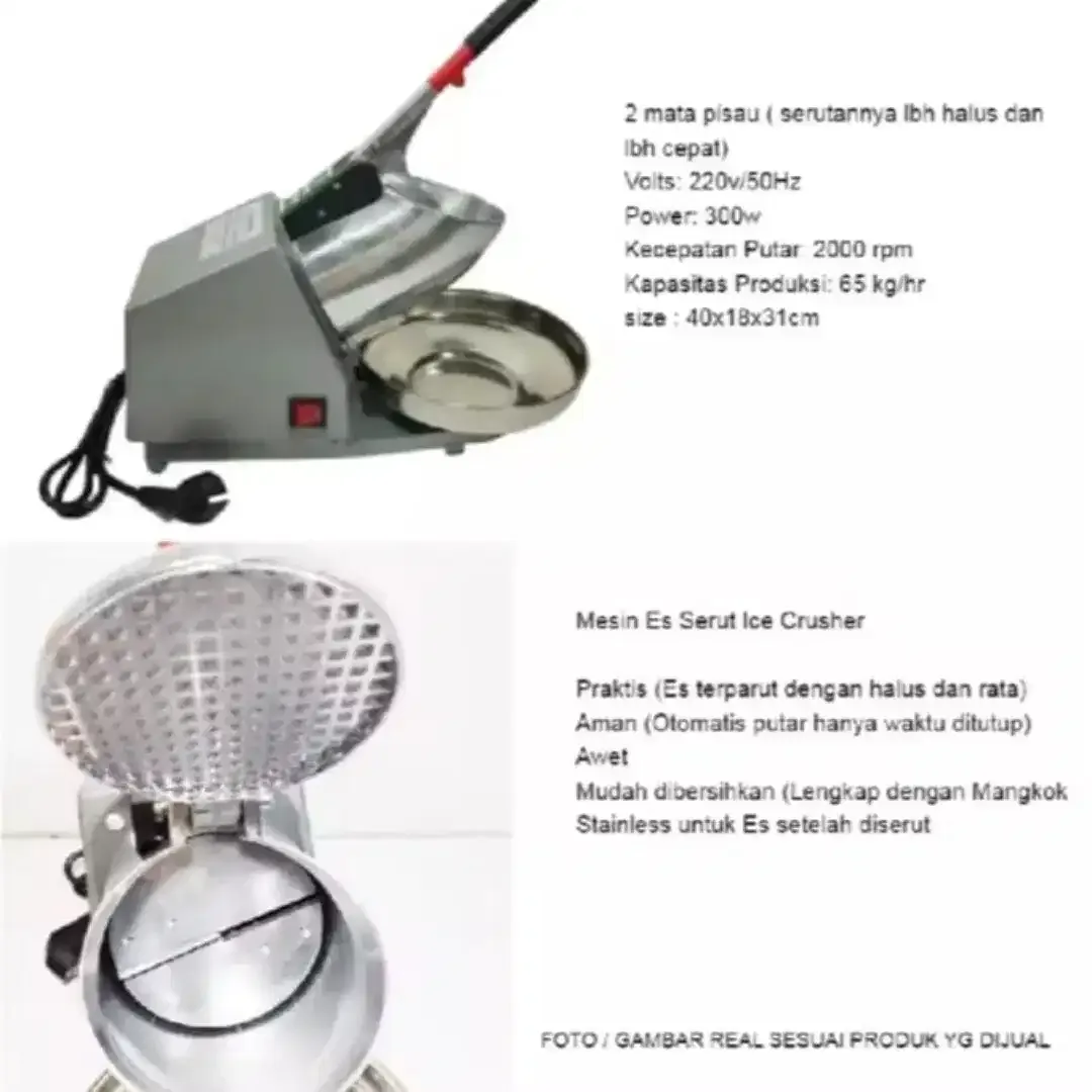 ADVANCE SE-201 MESIN SERUT ES ICE CRUSHER/SERUTAN ES KEKINIAN MANTAP - Image 3 of 6