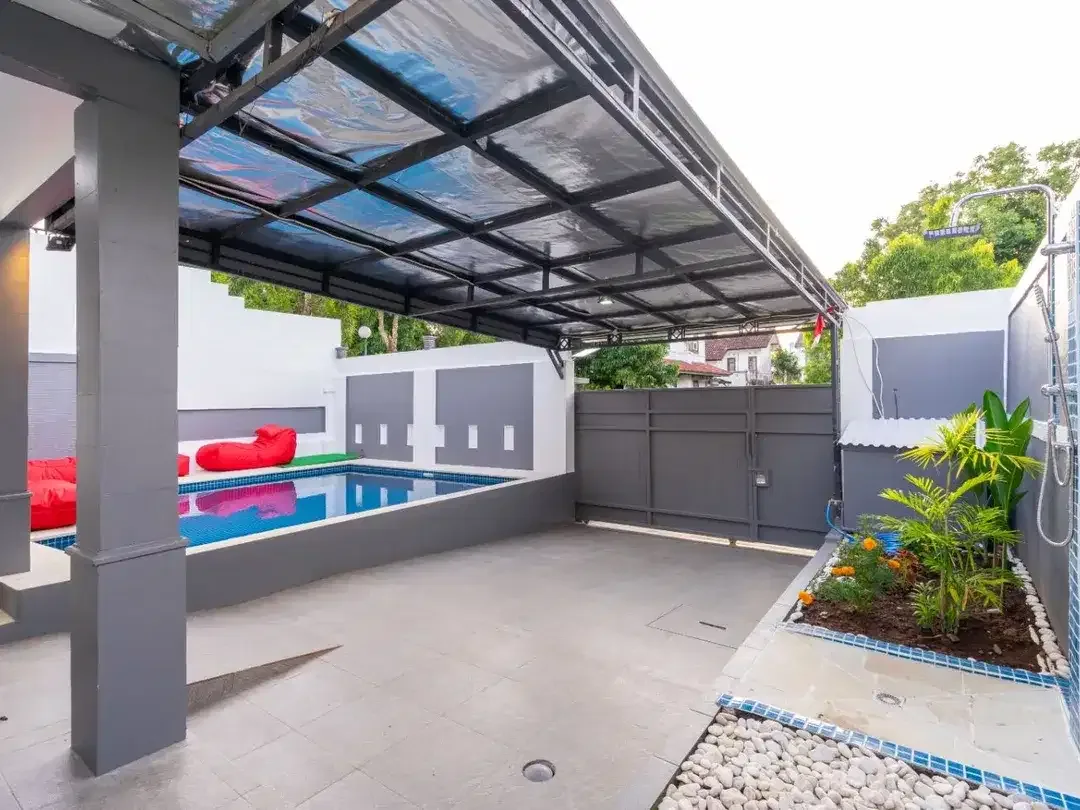villa siap huni di pecatu,kawasan elite, one gate, jln besar - Image 5 of 10