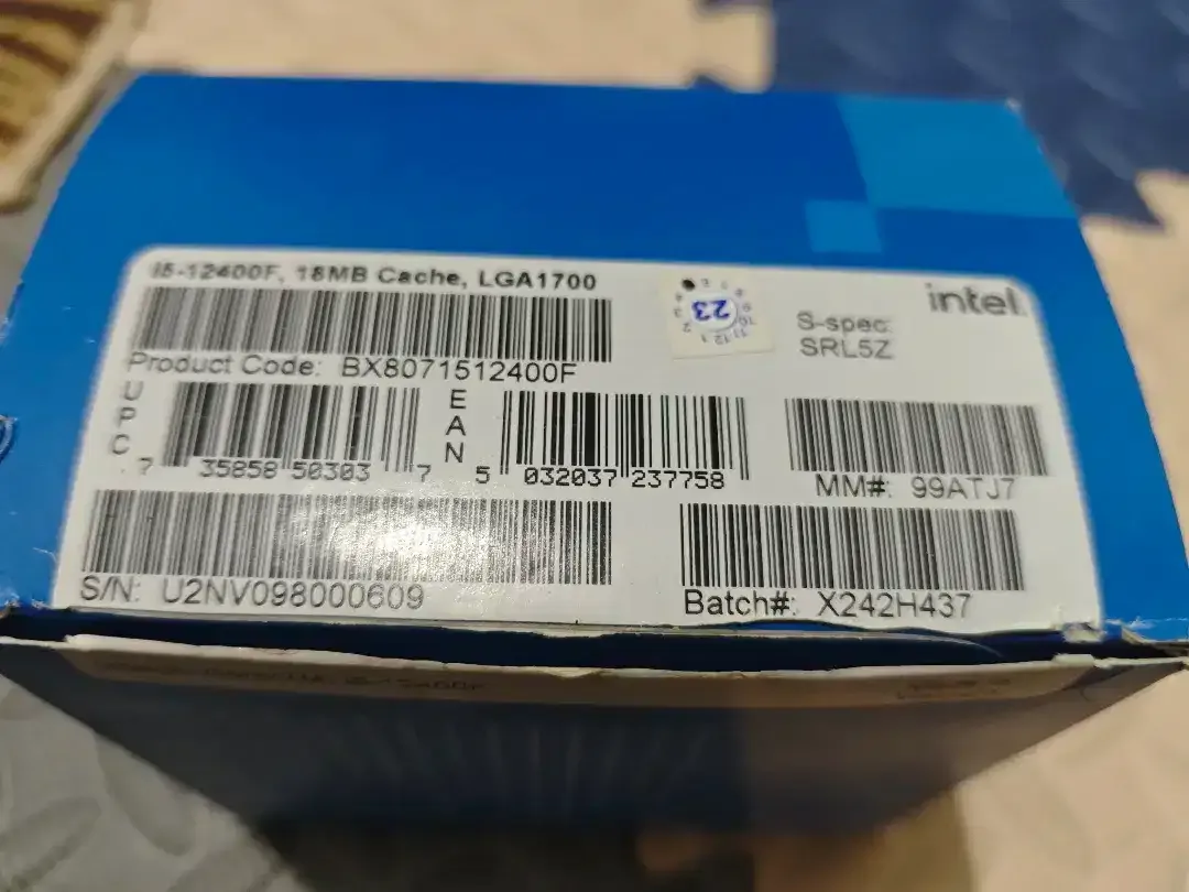 Intel Core i5-12400F (Fullset Box + i5 BEKAS + Stock Cooler Baru) - Image 2 of 8