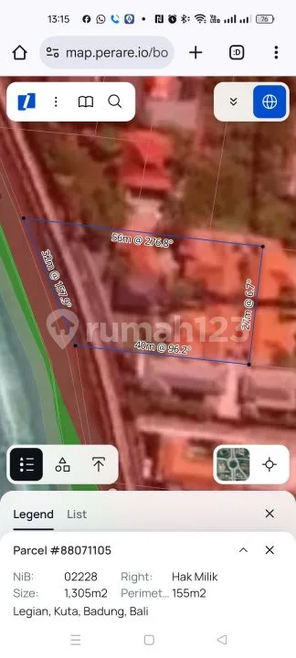 Tanah Legian Dekat Akses Seminyak Dewi Sri Sunset Road - Image 2 of 4