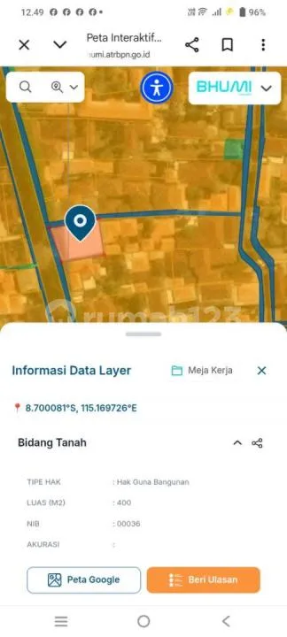 Dijual Tanah 15,17 Are Isi Bangunan Pinggir Jln.legian Kuta Badung-Bali - Image 4 of 4
