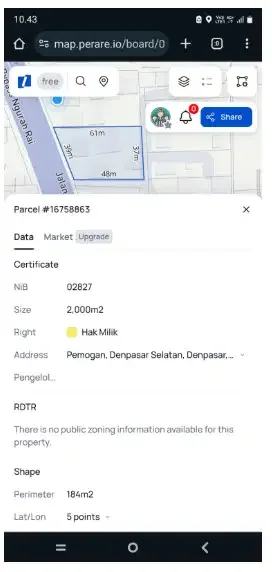 Tanah sewa di jl. Bypass Ngurah Rai Denpasar - Image 4 of 6