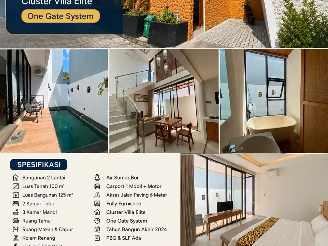 VILLA BARU FULLY FURNISHED DIJUAL DI NUSA DUA - Image 1 of 10