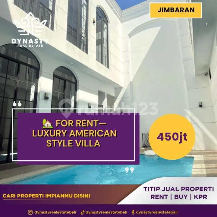 Disewakan - Luxury American Style Villa - Image 1 of 4