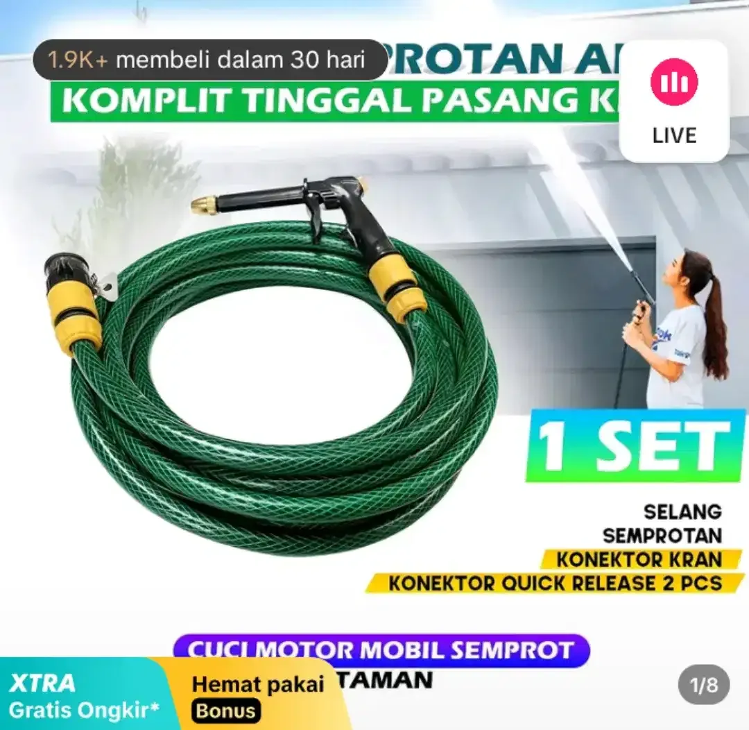Paket Komplit Semprotan water Gun, panjang 15 meter - Image 2 of 5