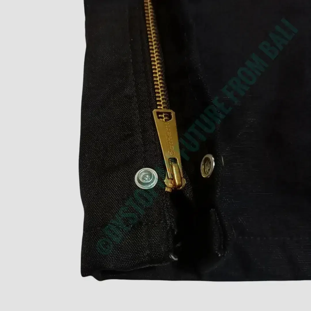 Carhartt Duck Zip-to-Thigh Bib Overall/Quilt Lined - Image 9 of 10