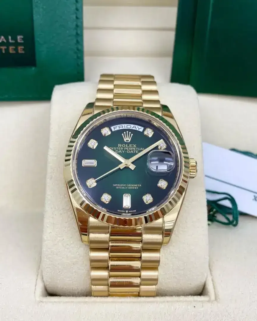 ROLEX DATEJUST LIMITED EDITION GREEN SMOKED D - Image 2 of 6