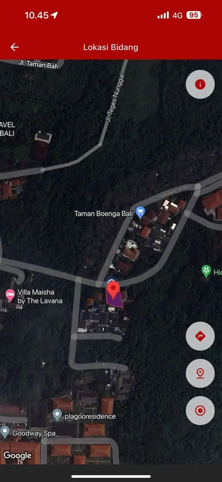 Di Jual Tanah Premium Kawasan Villa Di Jl. Taman Kebo Iwa, Benoa Kuta - Image 7 of 8