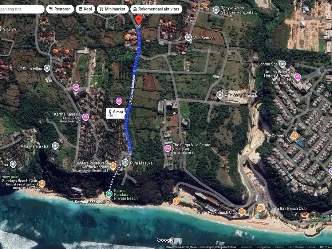 LAND FOR SALE - 6 ARE IN ULUWATU - UNGASAN - Image 4 of 5