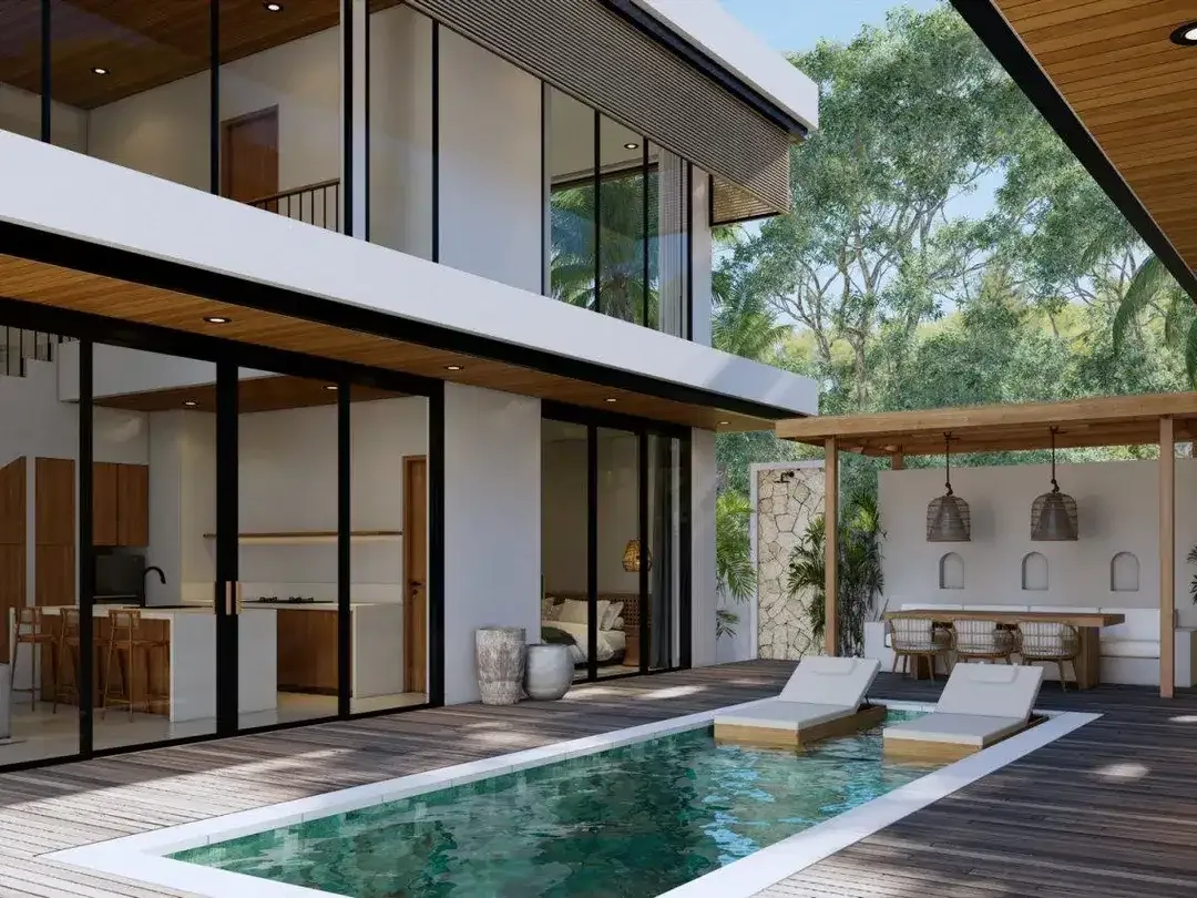 Villa Modern 2 Kamar Tidur dengan Kolam Renang Pribadi di Bingin Investasi Lifestyle Premium - Image 1 of 7