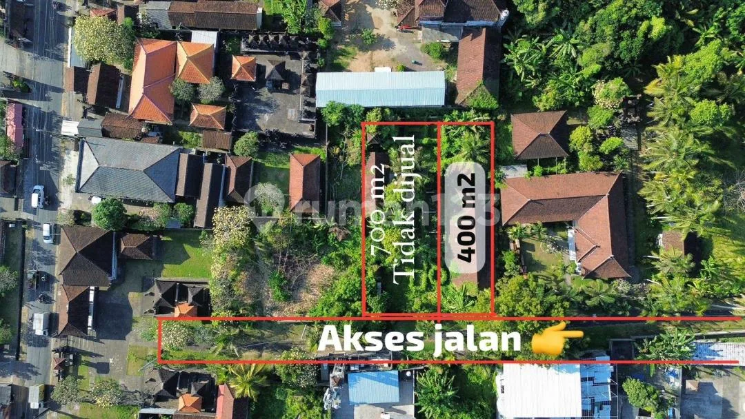 Dijual Tanah - Kemenuh, Selatan Ubud Akses Jalan Mobil dan Truk - Image 1 of 4