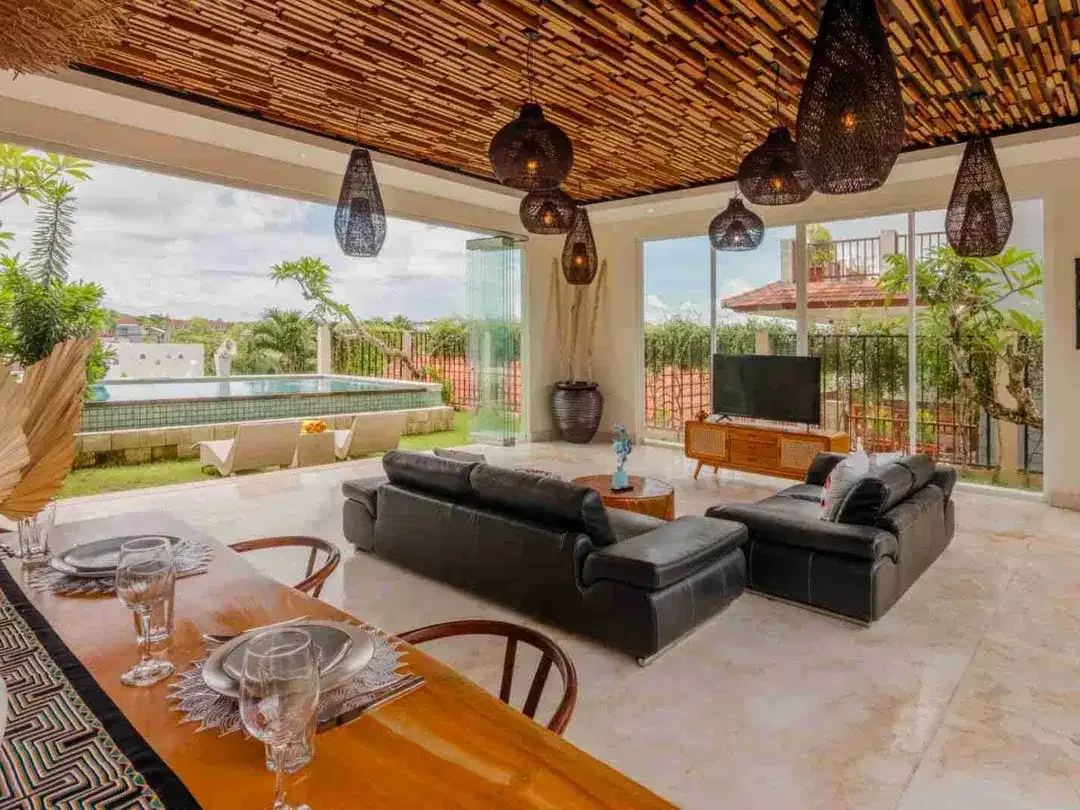 for sale villa modern style ocean and GWK view at Kampial Kutuh Kuta Selatan - Image 4 of 10