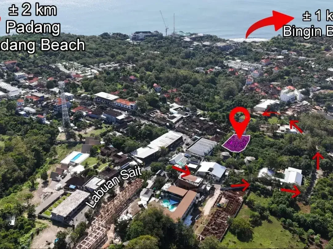 Tanah Komersial Strategis Dekat Pantai Bingin Uluwatu - Image 5 of 9