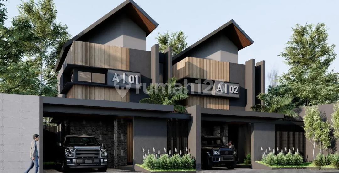 Rumah Baru Semi Villa Kontemporer di Denpasar Selatan - Image 1 of 4