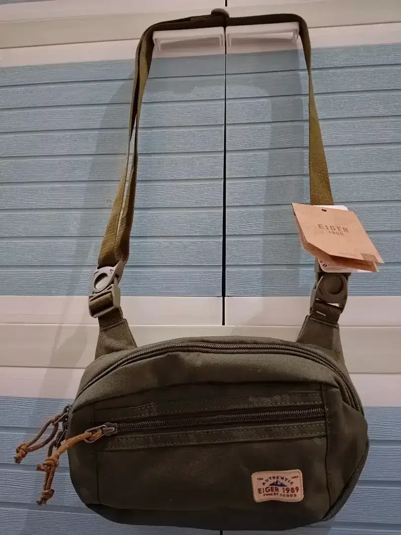 Tas Selempang Merk EIGER DIJAMIN 100% ORIGINAL Army UK.2L 22.5x7x15cm - Image 2 of 10