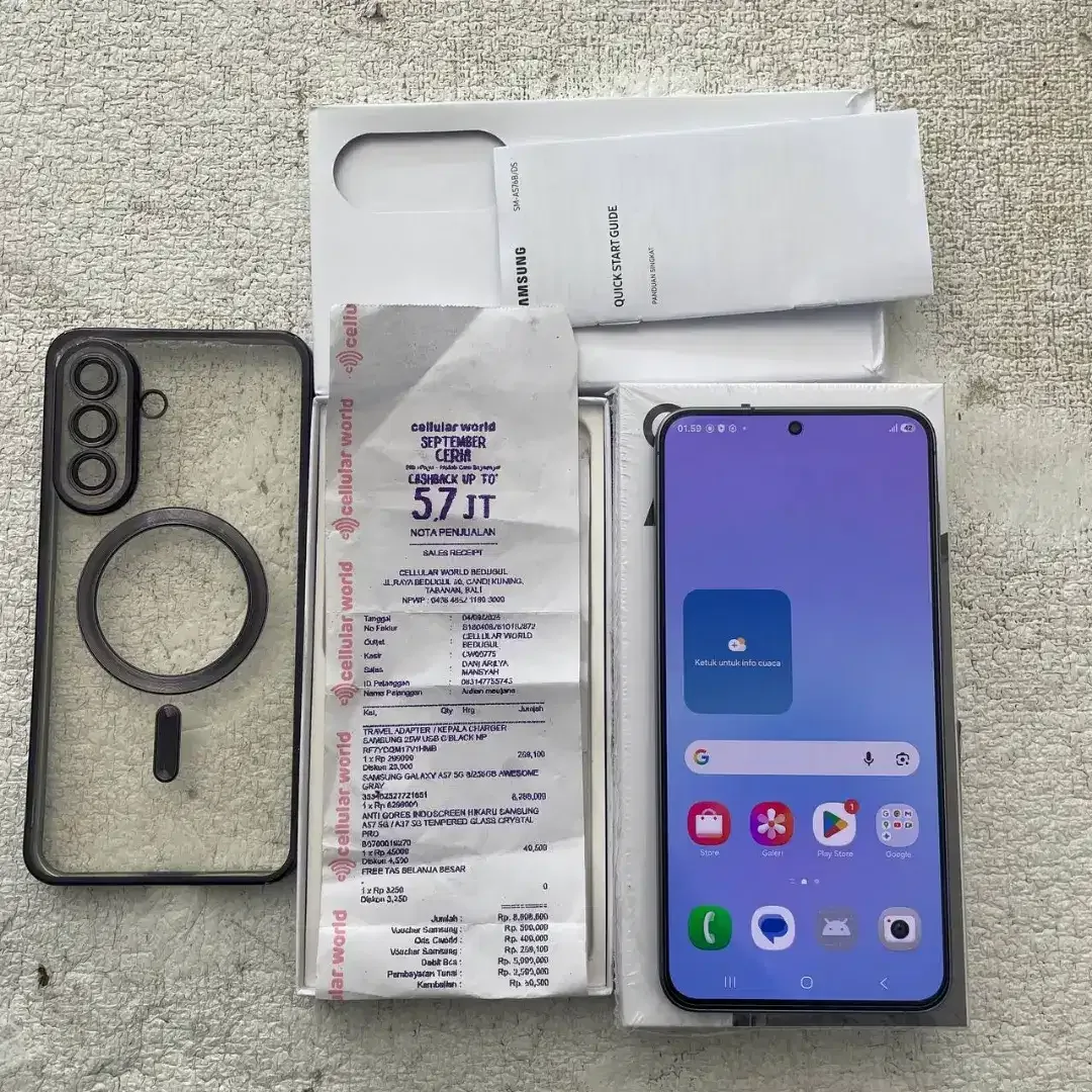 Samsung Galaxy A57 5G Warna Awesome Gray 8/256GB - Image 2 of 4
